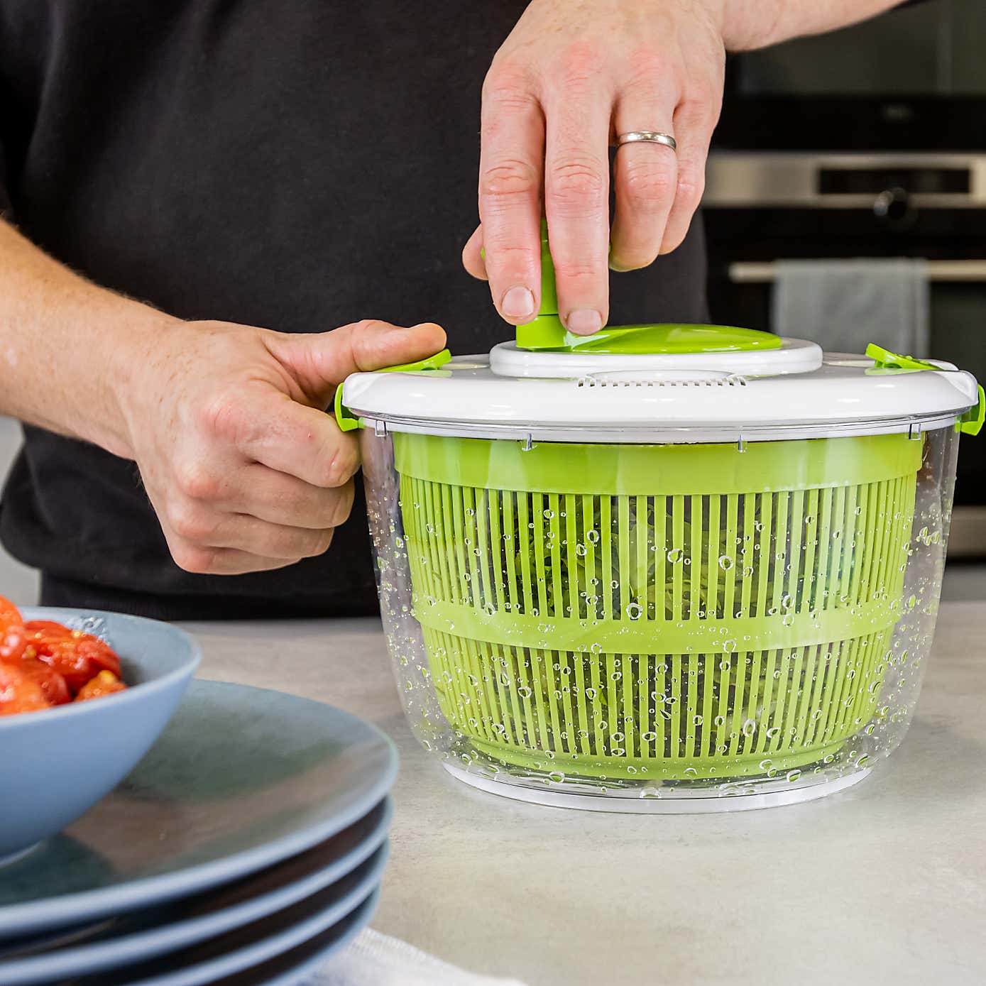 Manual Plastic Large Salad Spinner