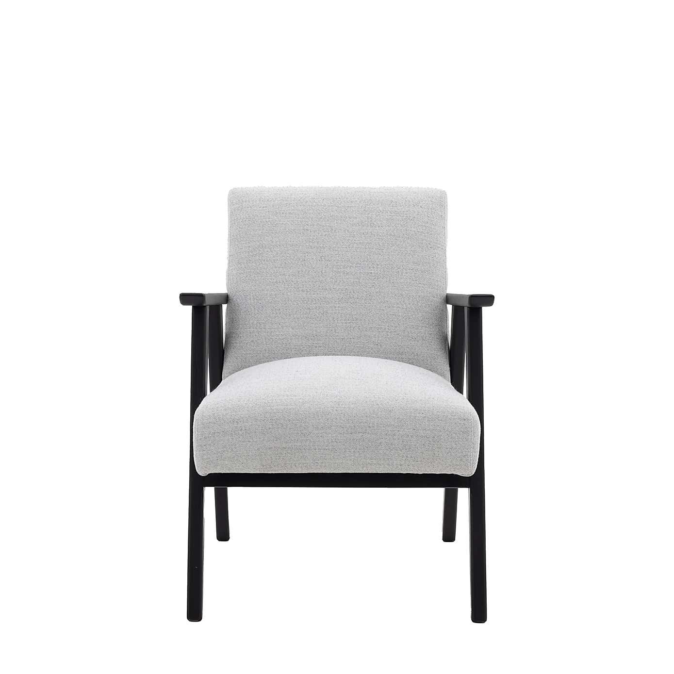 Natori Linen Wooden Arm Accent Chair