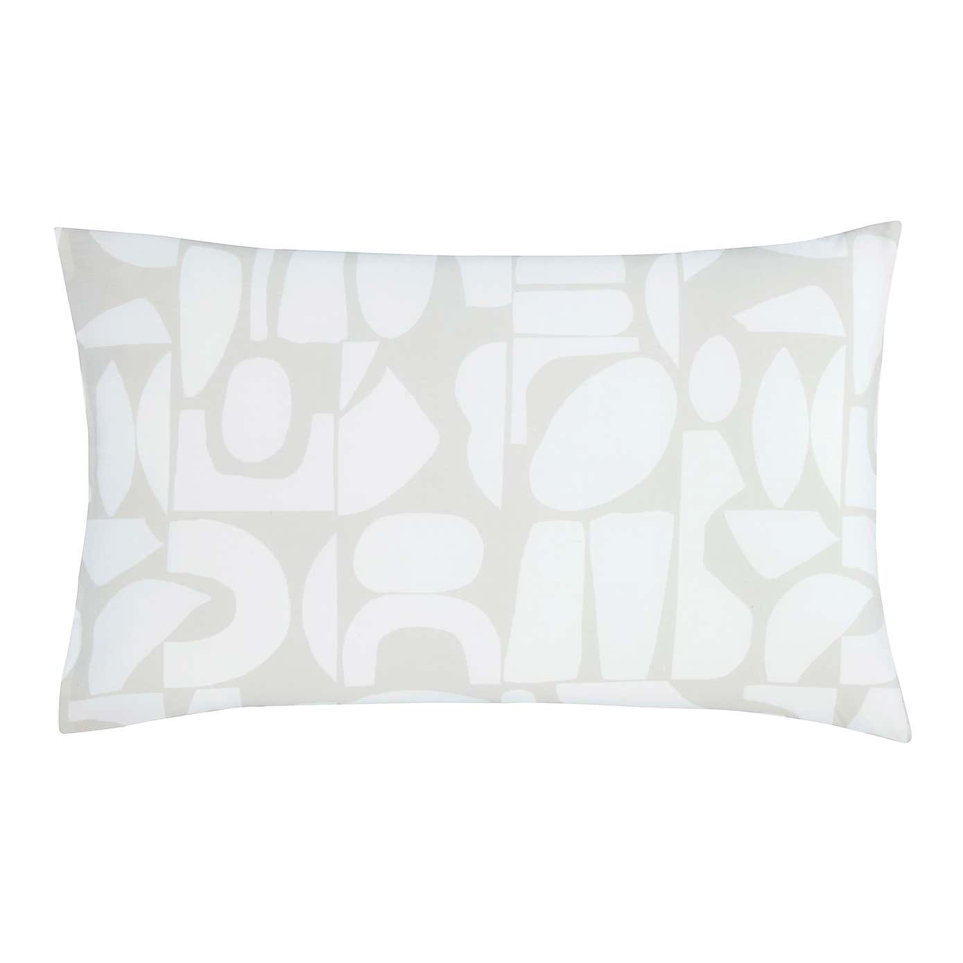 Casa Geometric Natural Duvet Cover & Pillowcase Set