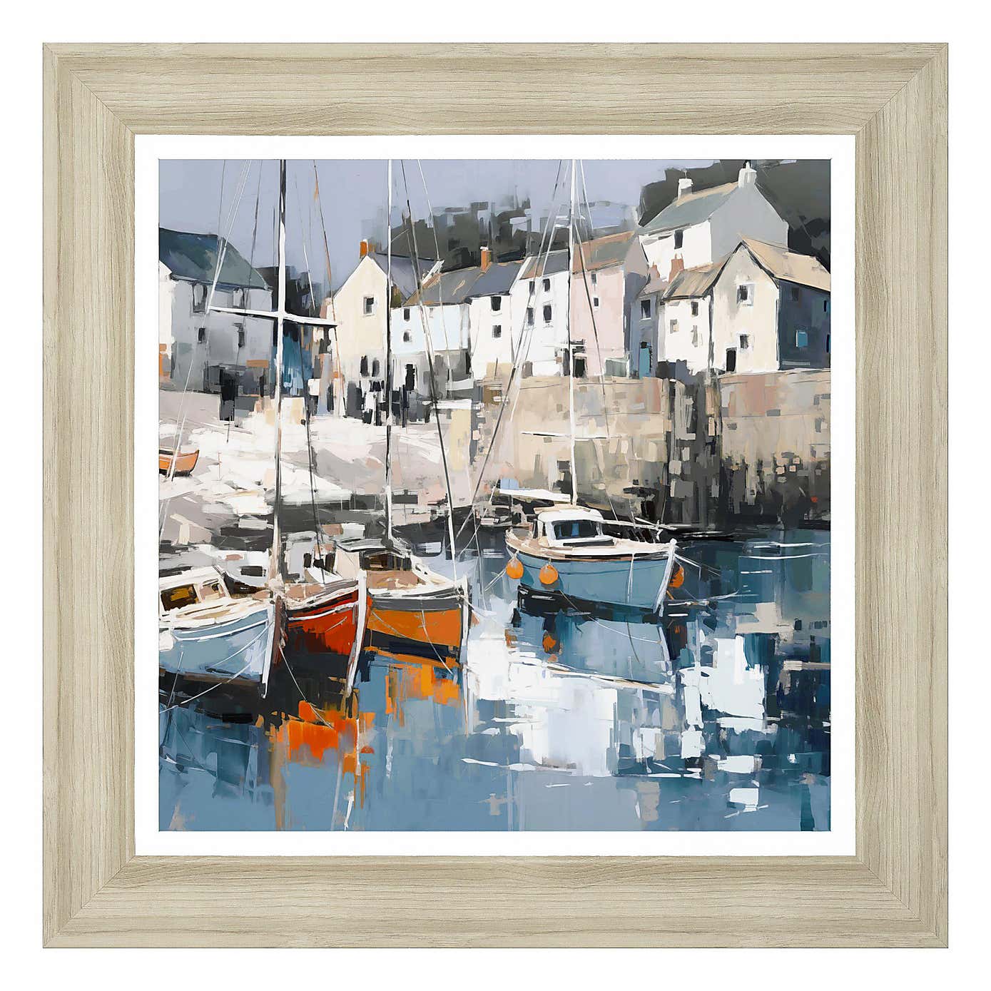 Cedar & Sage Harbour Haven Framed Canvas