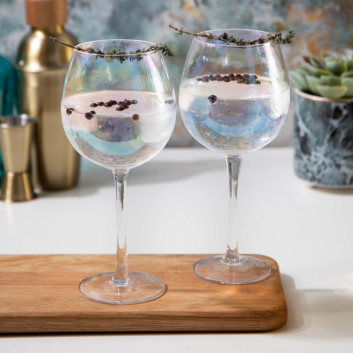 BarCraft Set of 2 Lustre Gin Glasses