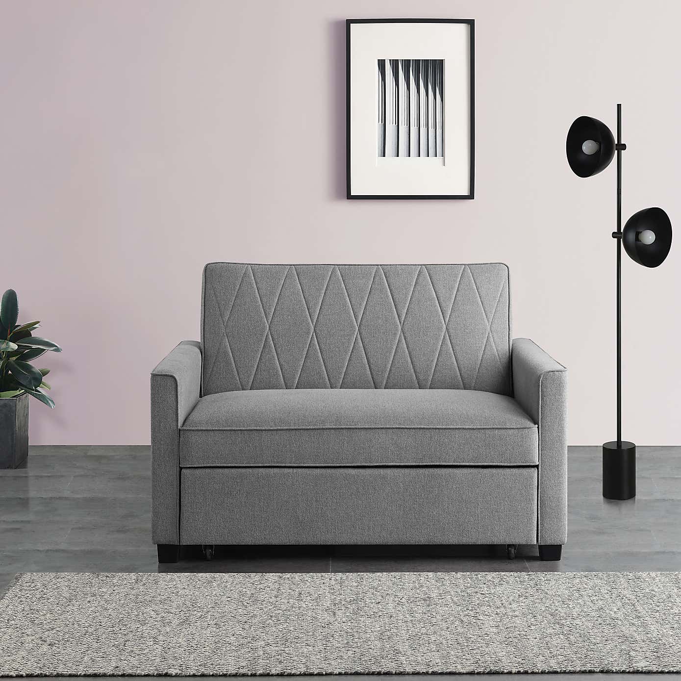 Serviya Fabric Compact Double Sofa Bed