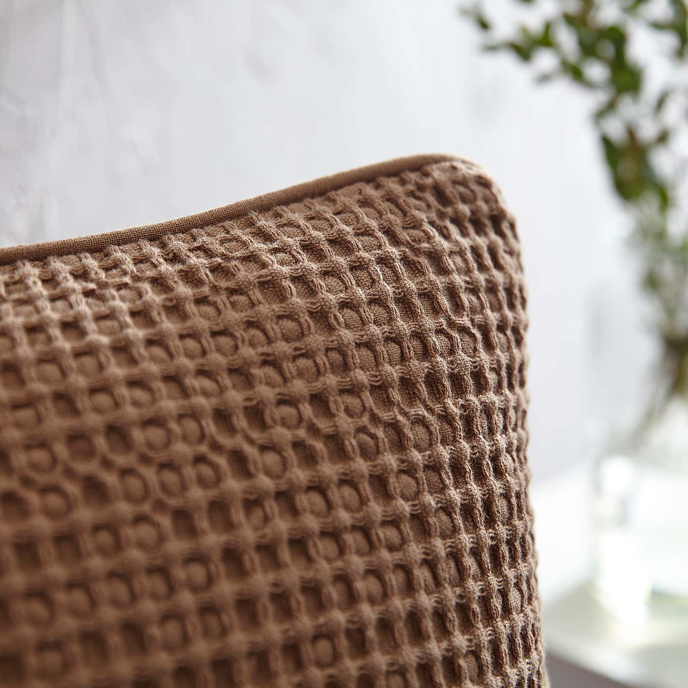 Smart Waffle Square Cushion Cover