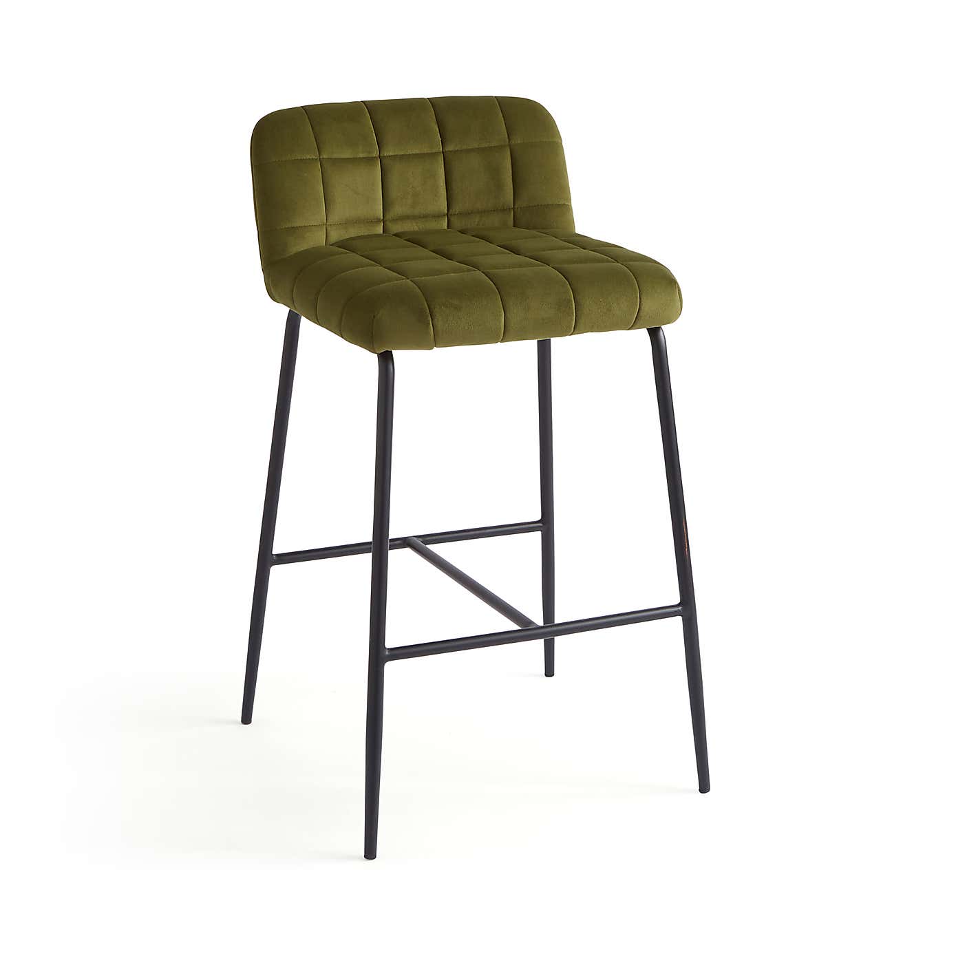 Caden Counter Height Bar Stool, Velvet