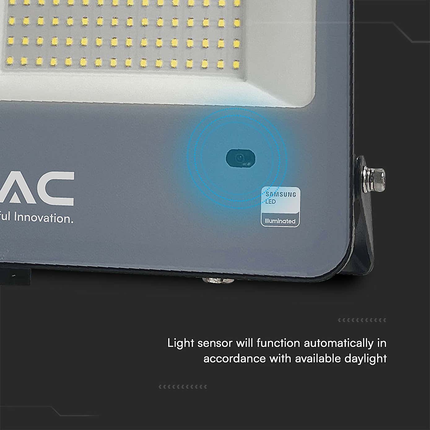 V-TAC 100W LED Floodlight Outdoor Sensor Wall Light
