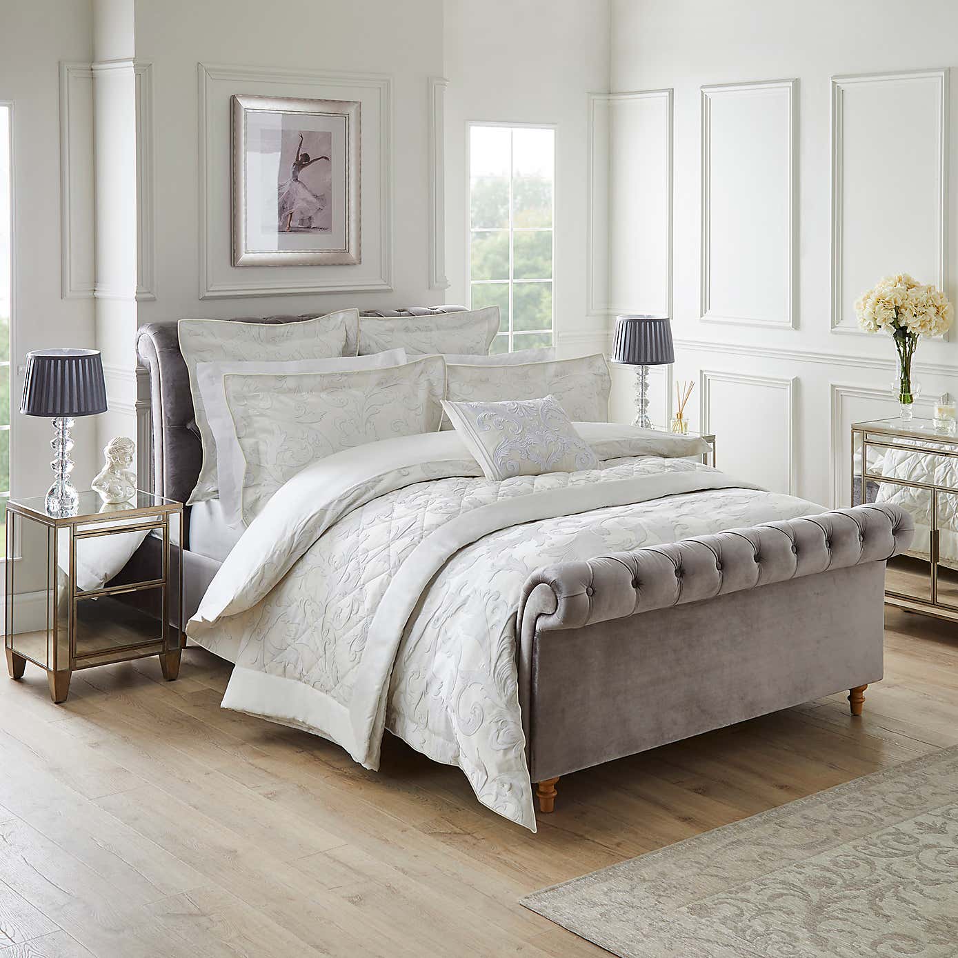 Dorma Acanthus Jacquard Bedspread