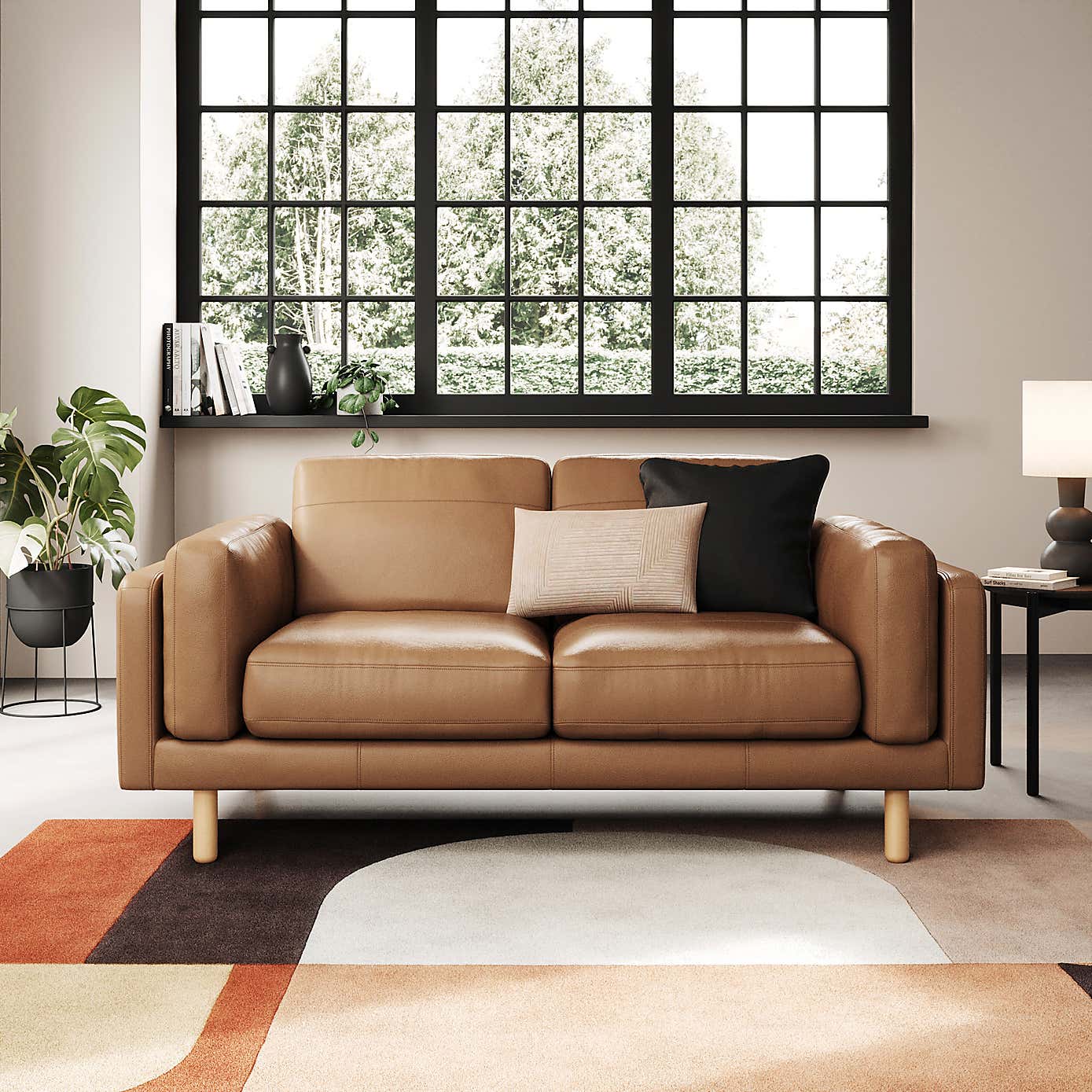 Newton Classic Leather 2 Seater Sofa