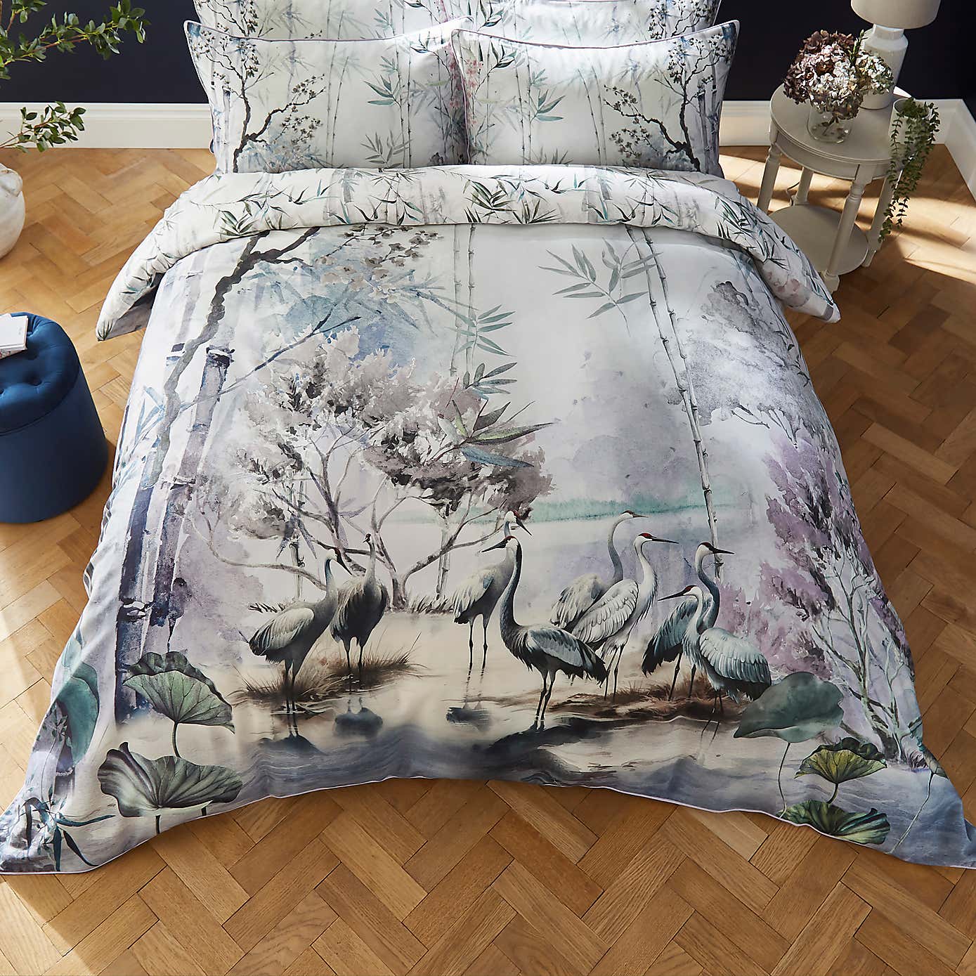 Dorma Lagoon Mauve Duvet Cover and Pillowcase Set