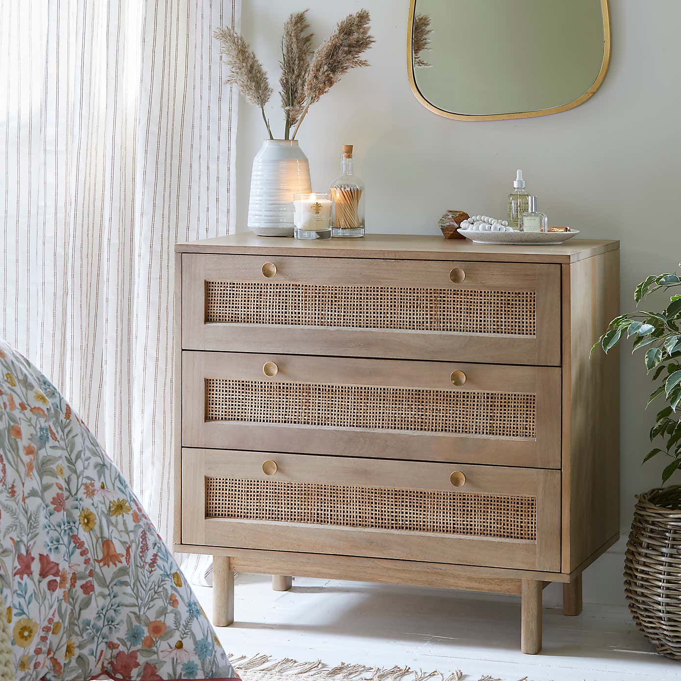 Indi 3 Drawer Chest