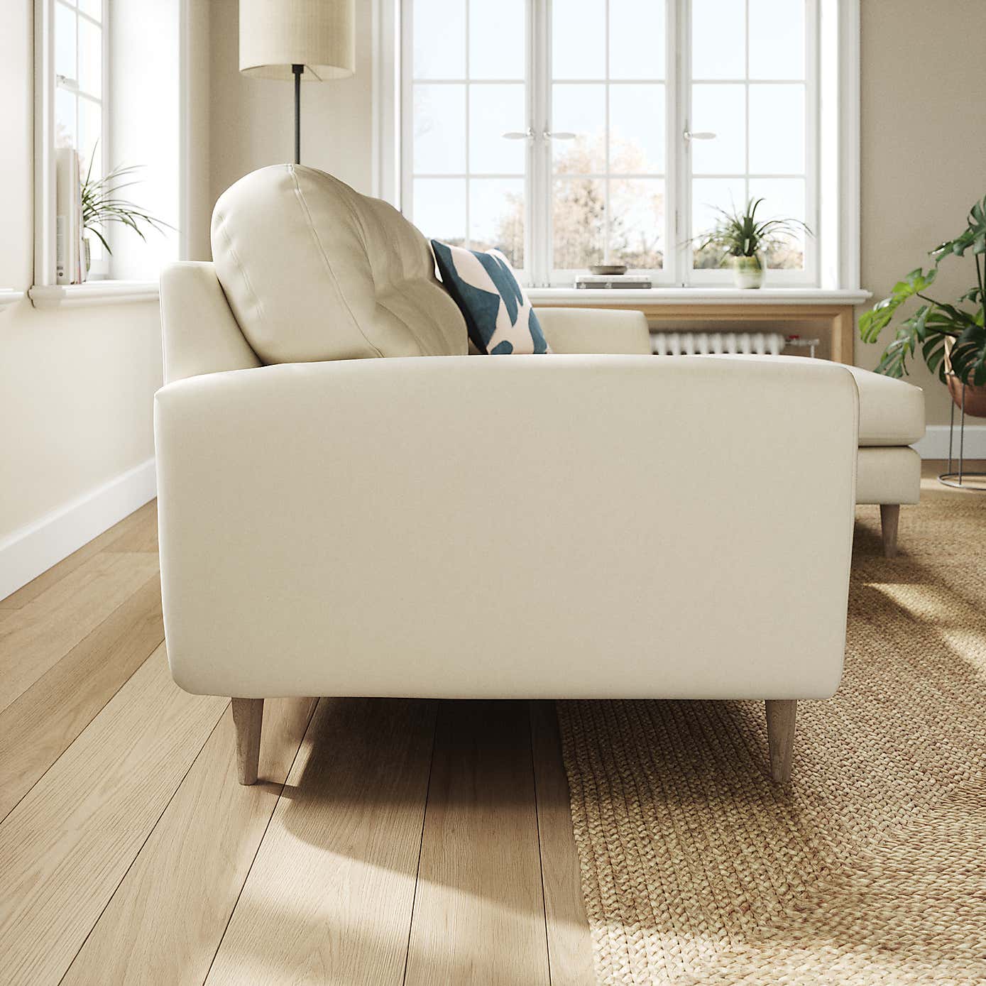 Sven Opulent Velvet Large Corner Chaise Sofa