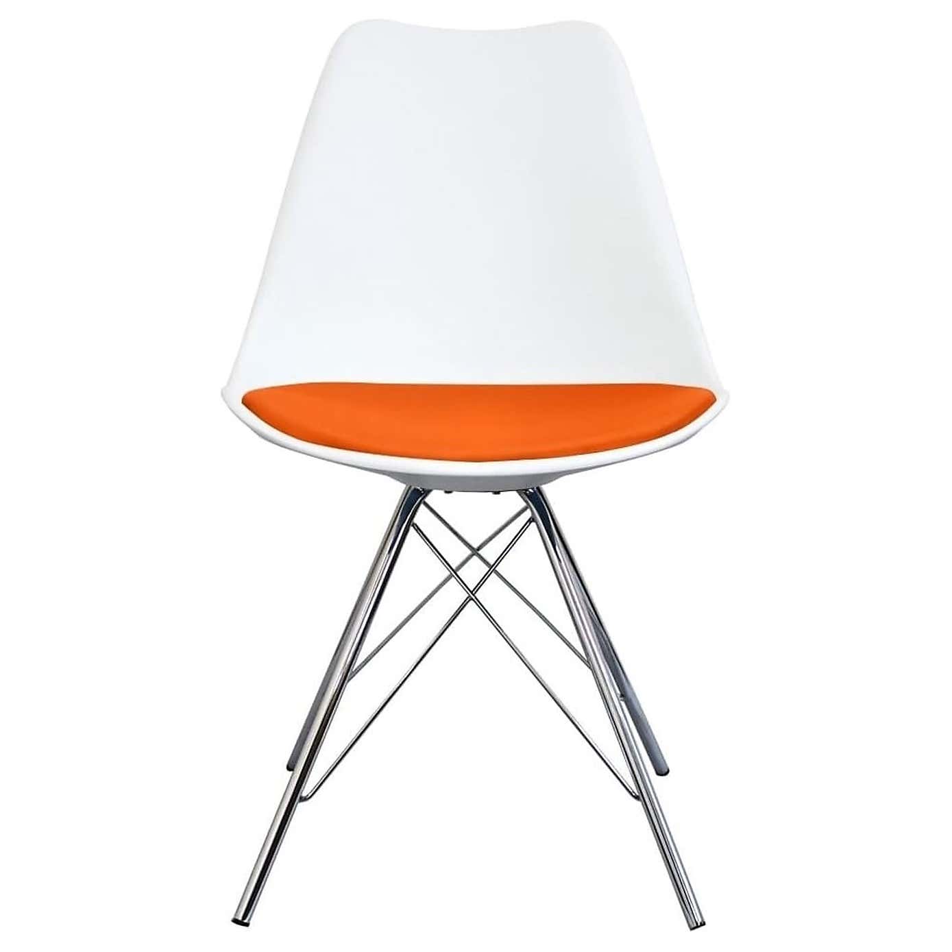 Fusion Living Soho White Plastic Dining Chair