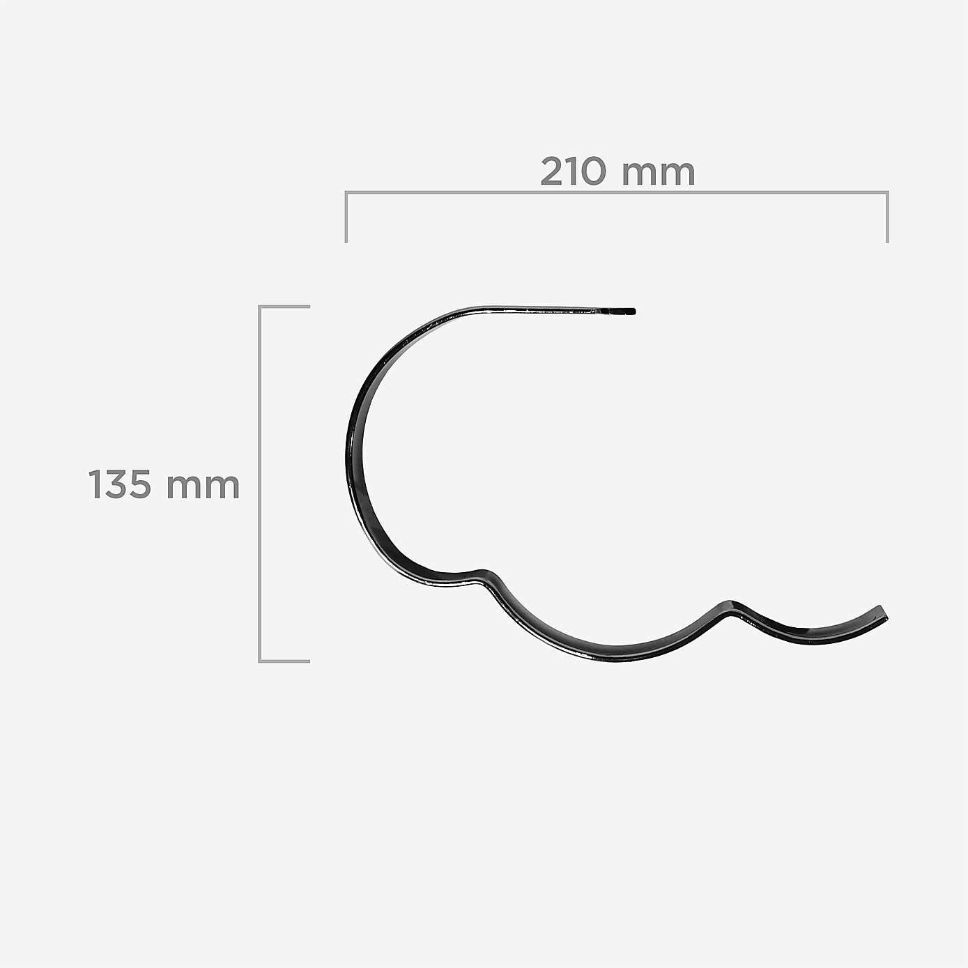 Mix and Match Wave Curtain Holdback Pair