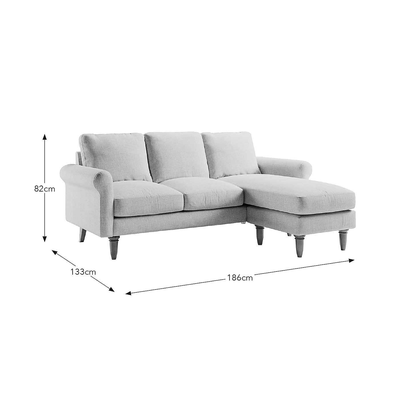 Maeve Compact Flatweave Corner Chaise Sofa