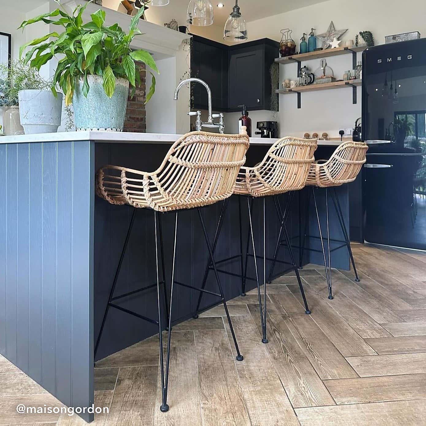 Nirvana Counter Height Stool, Rattan