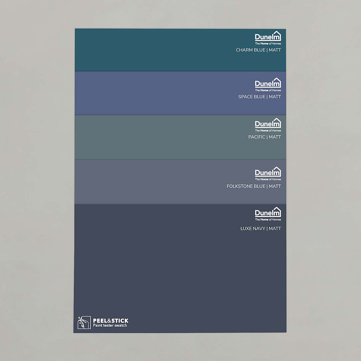 Matte Dark Blue Paint Sample Bundle