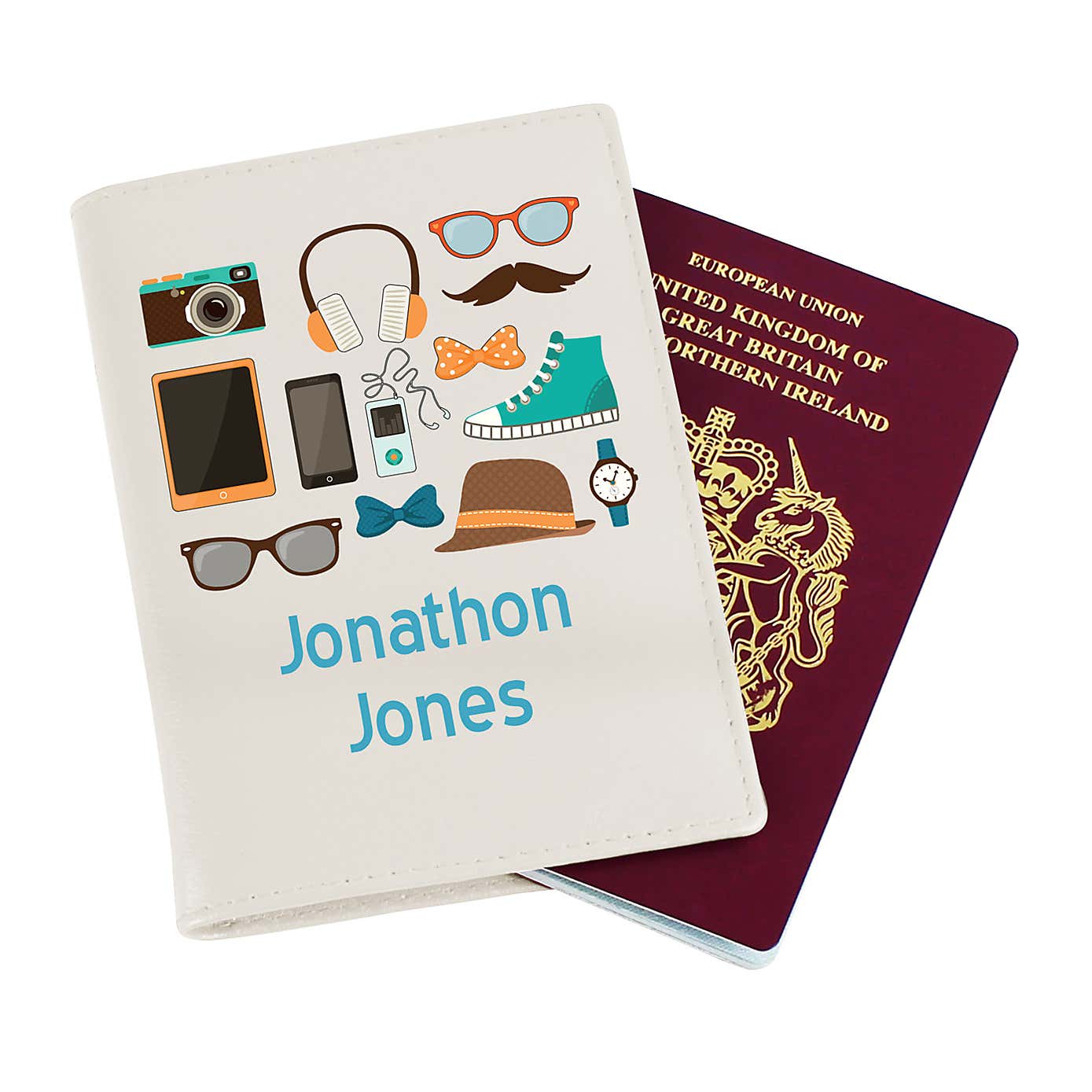 Personalised Male Essentials Passport Holder