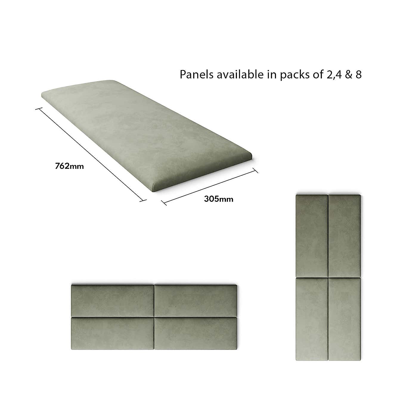 Aspire EasyMount Plush Velvet Upholstered Wall Panels