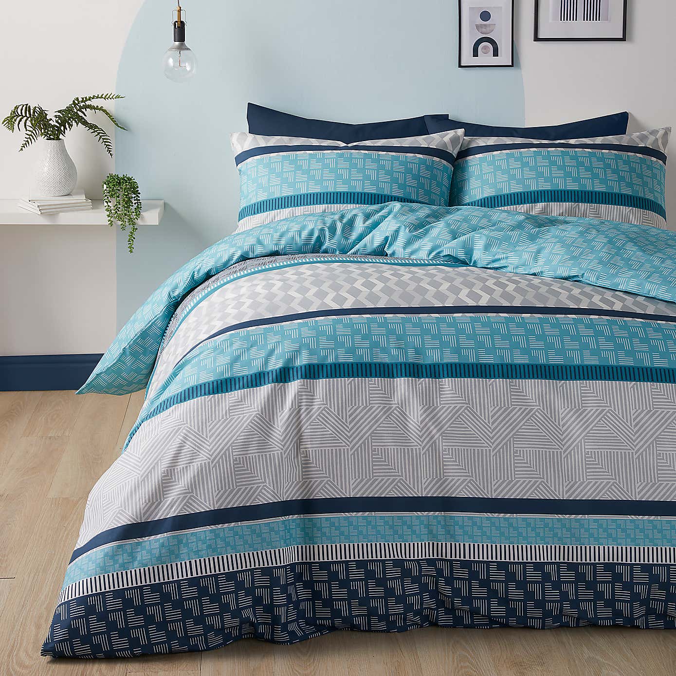 Fusion Nico Duvet Cover and Pillowcase Set