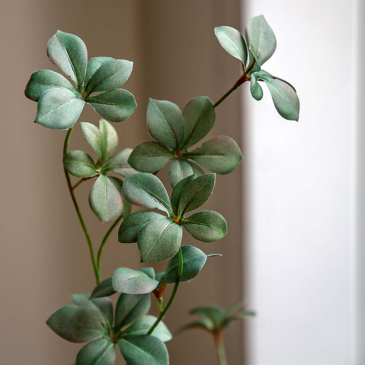 Artificial Medium Rhodoleia Tree in Black Plant Pot