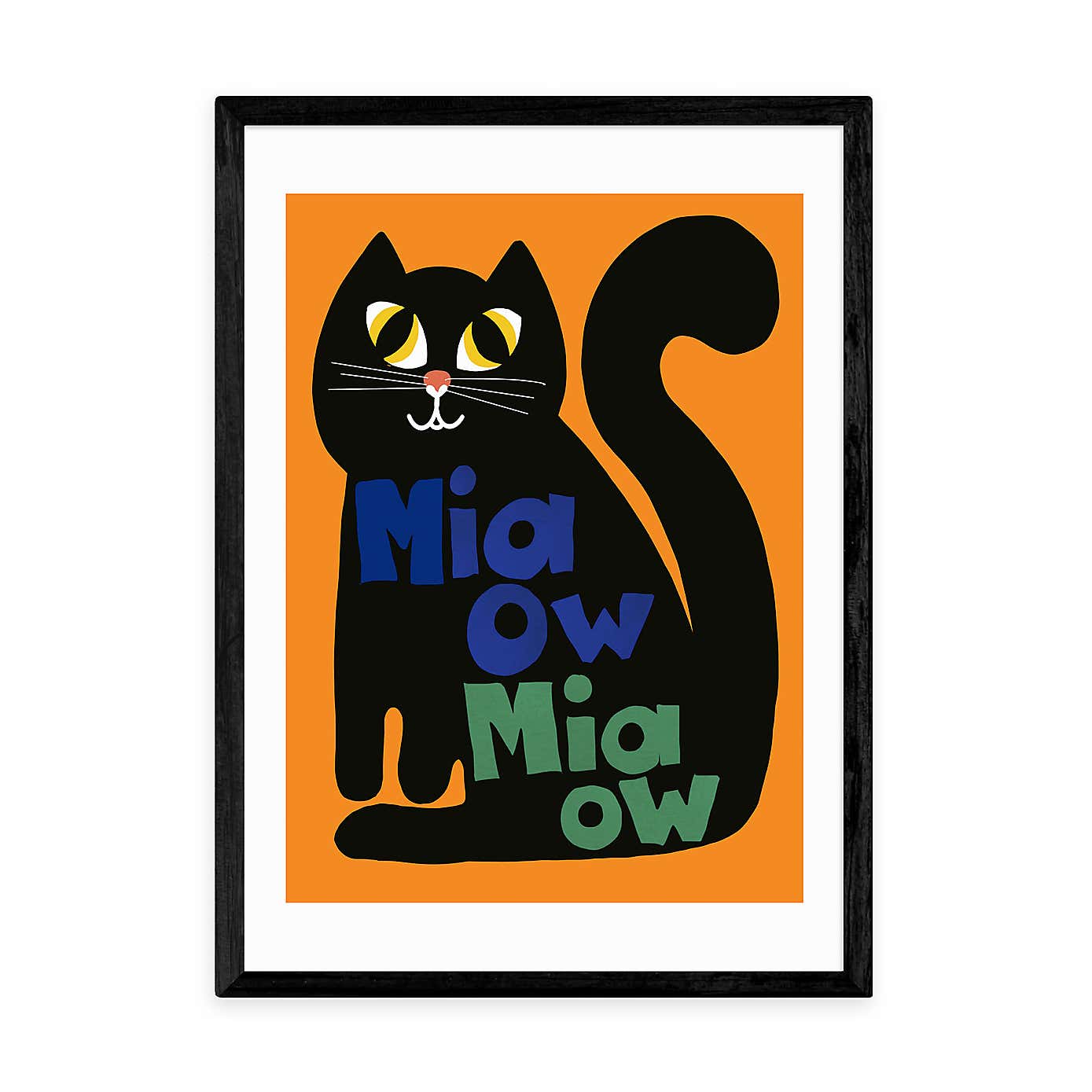East End Prints Miaow Miaow Cat Print