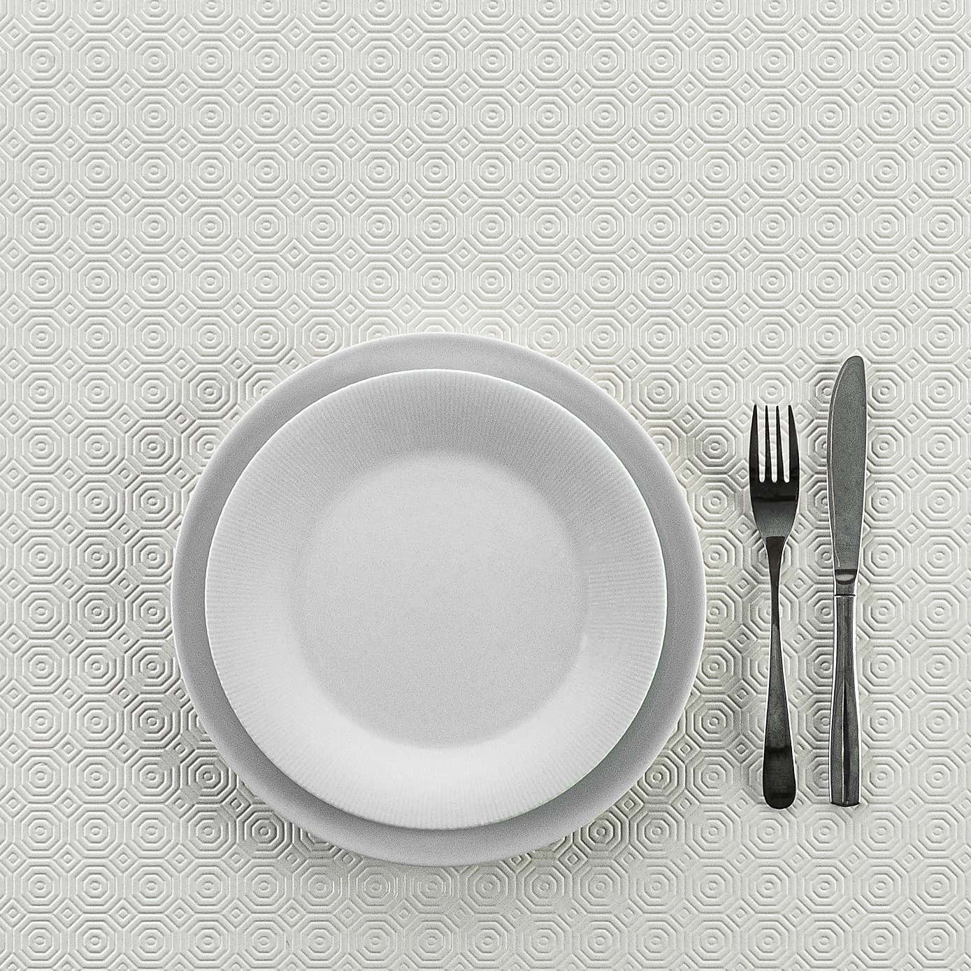 By The Metre Luxury White PVC Table Protector