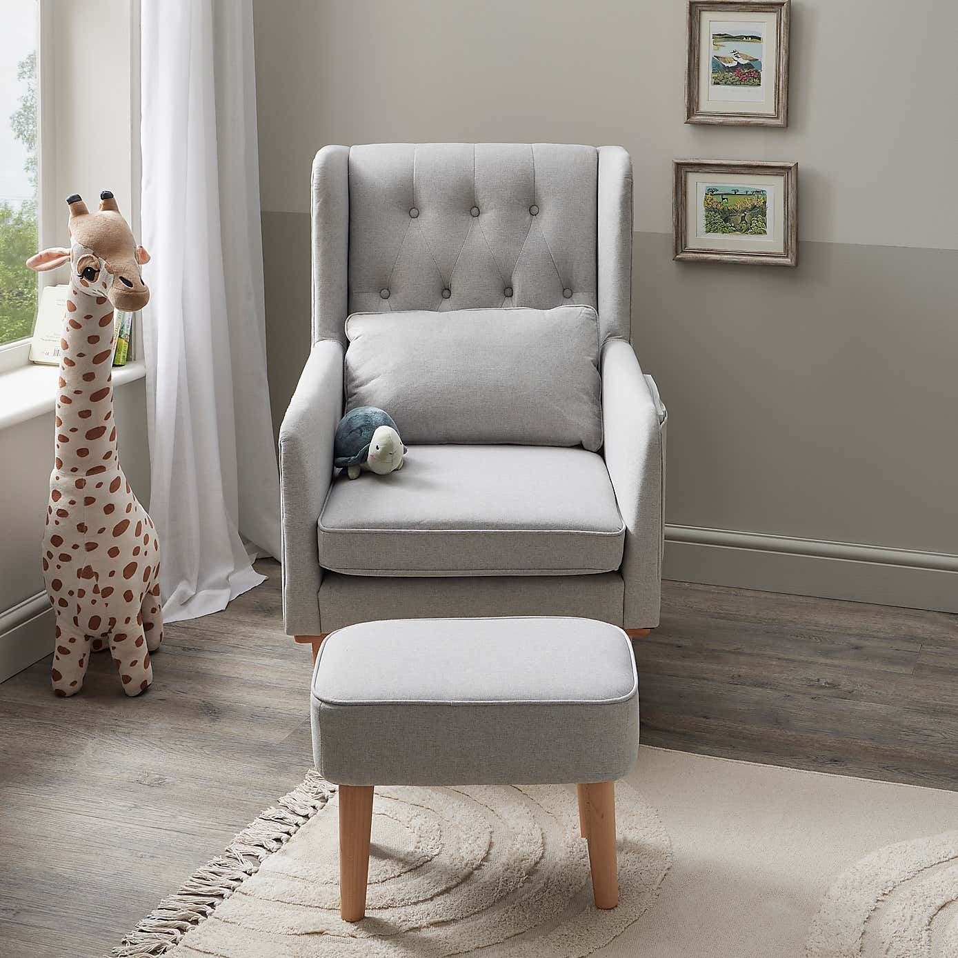 Babymore Lux Nursing Chair with Stool