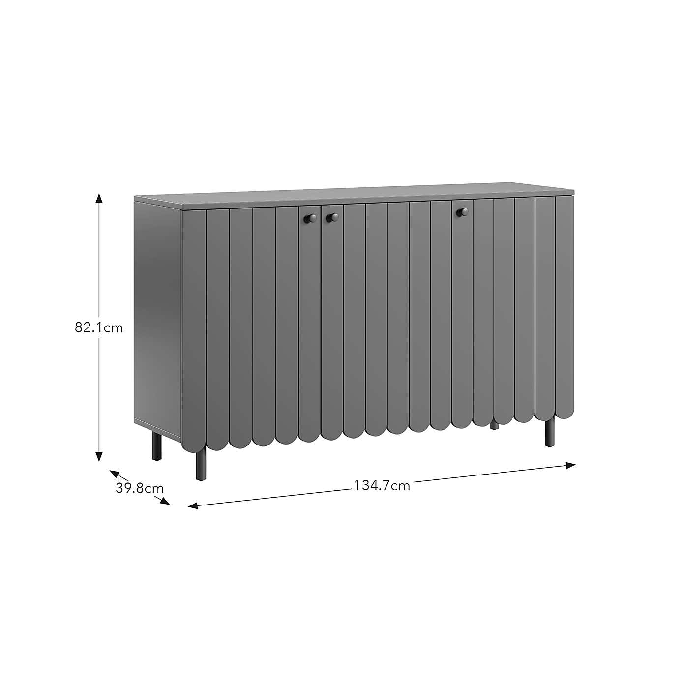 Scallop Wide Sideboard