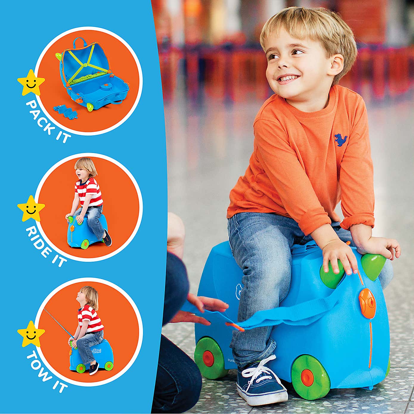 Trunki Terrance Ride On Suitcase