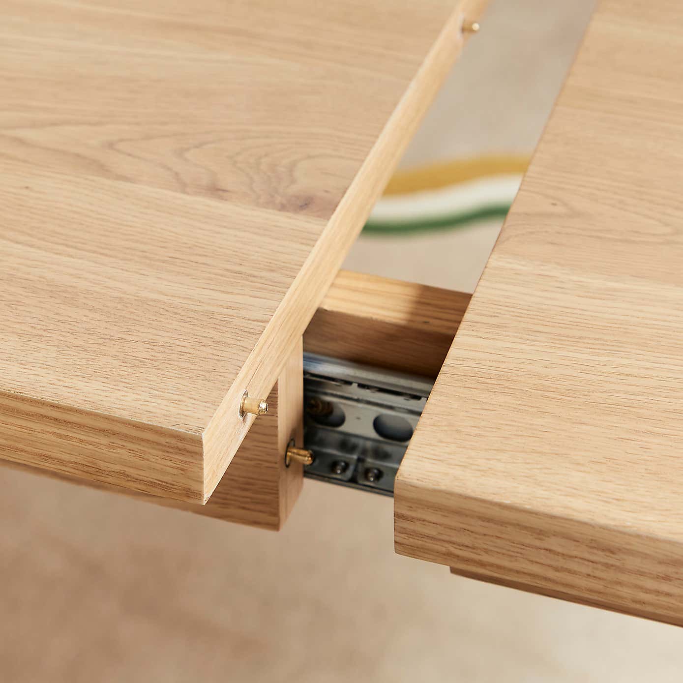 Elements Holmes 6-8 Seater Extendable Dining Table, Modern Oak