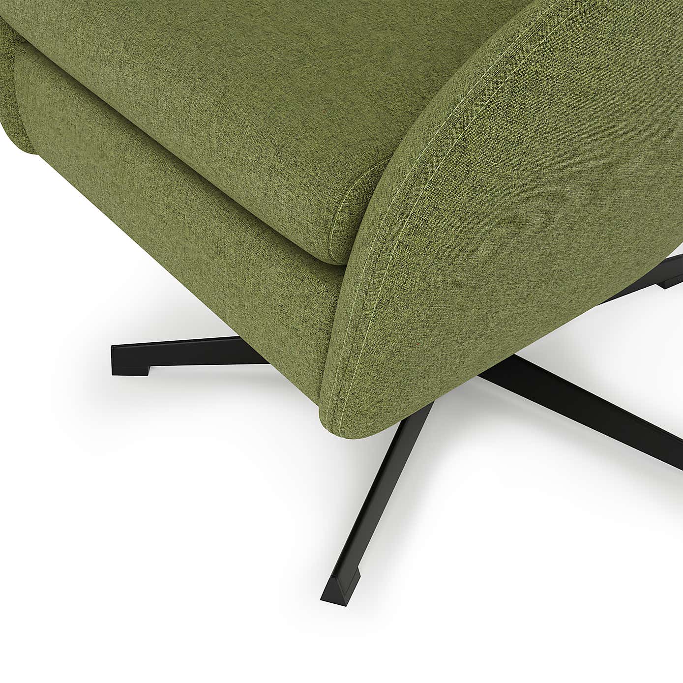 Kuvert Soft Marl Swivel Chair, Moss