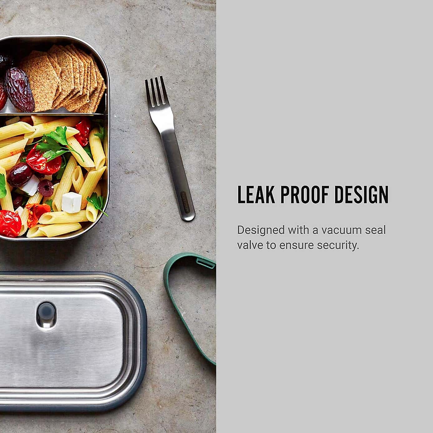 Black and Blum Stainless Steel Lunch Box