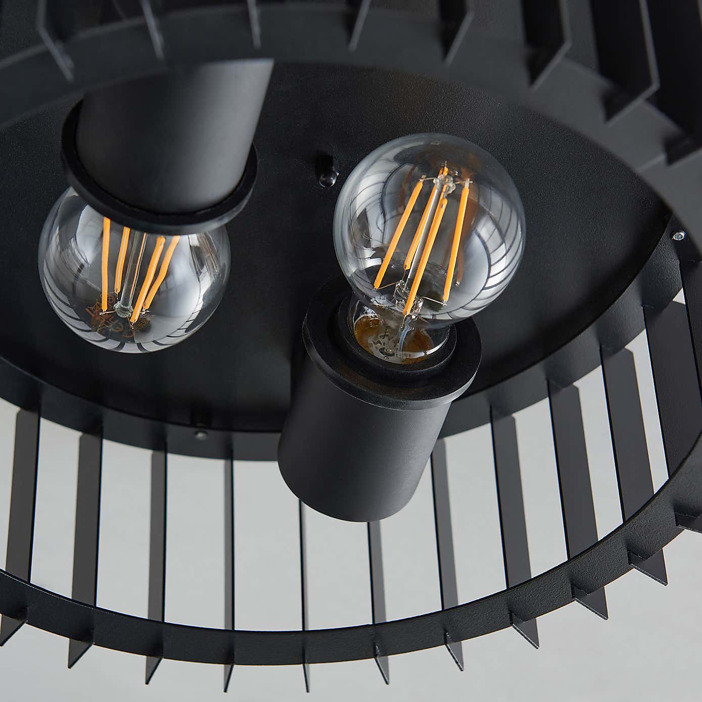 Reno Industrial Outdoor 2 Light Flush Ceiling Light