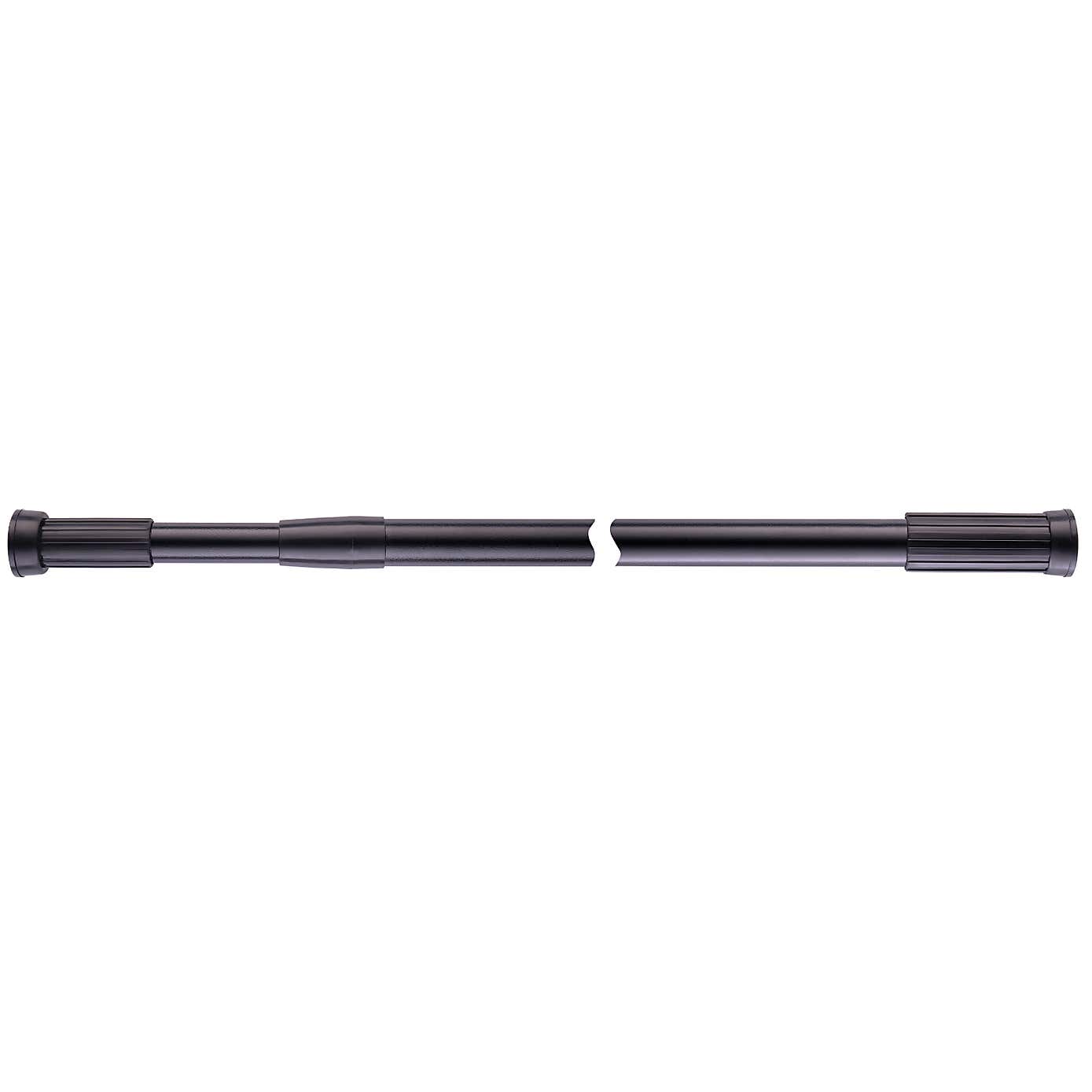 Slimline Expanding Black Shower Rail