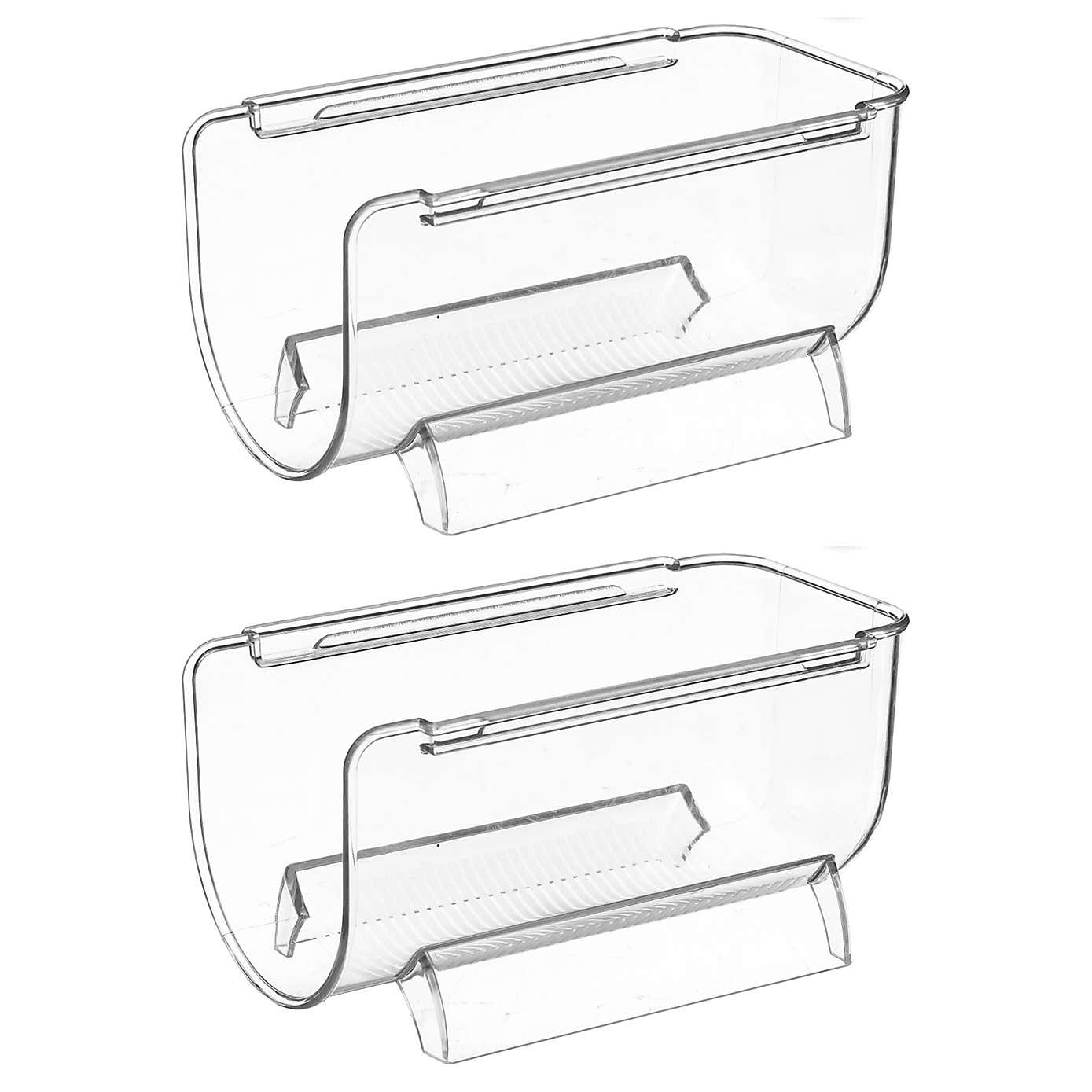Set of 2 Fridge Wine Bottle Storage Boxes