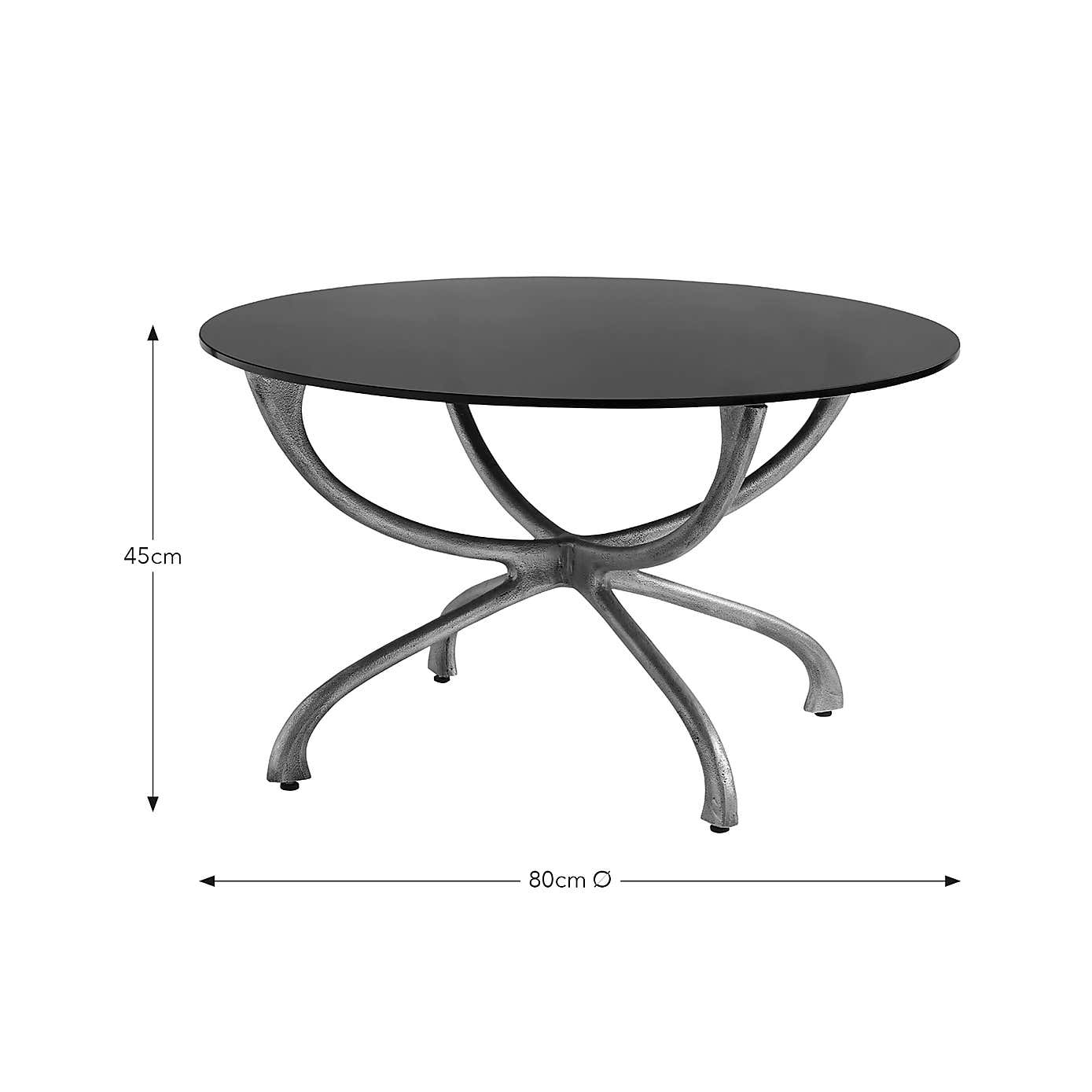 Nora Round Metal Coffee Table