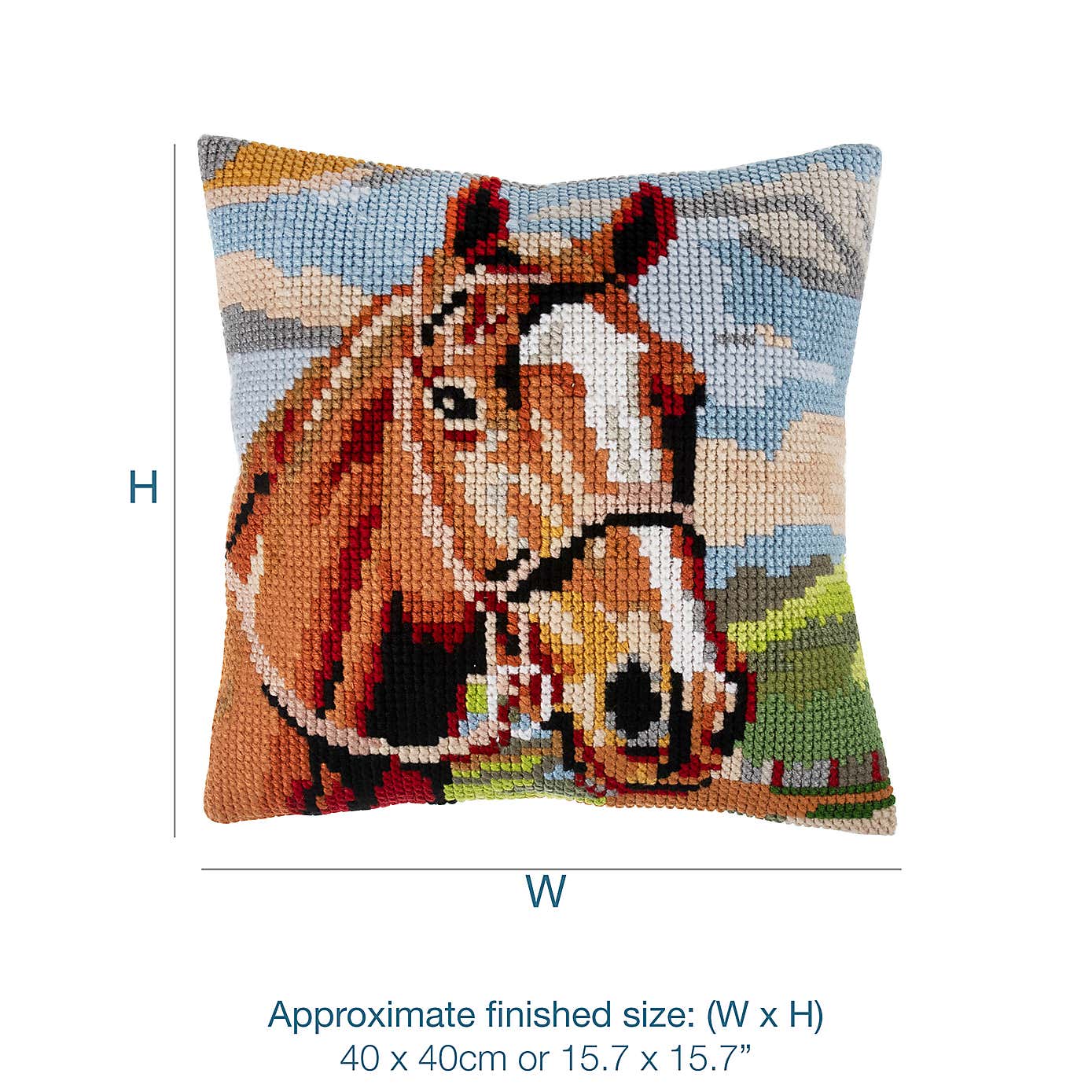 Cushion Kit Horse Brown
