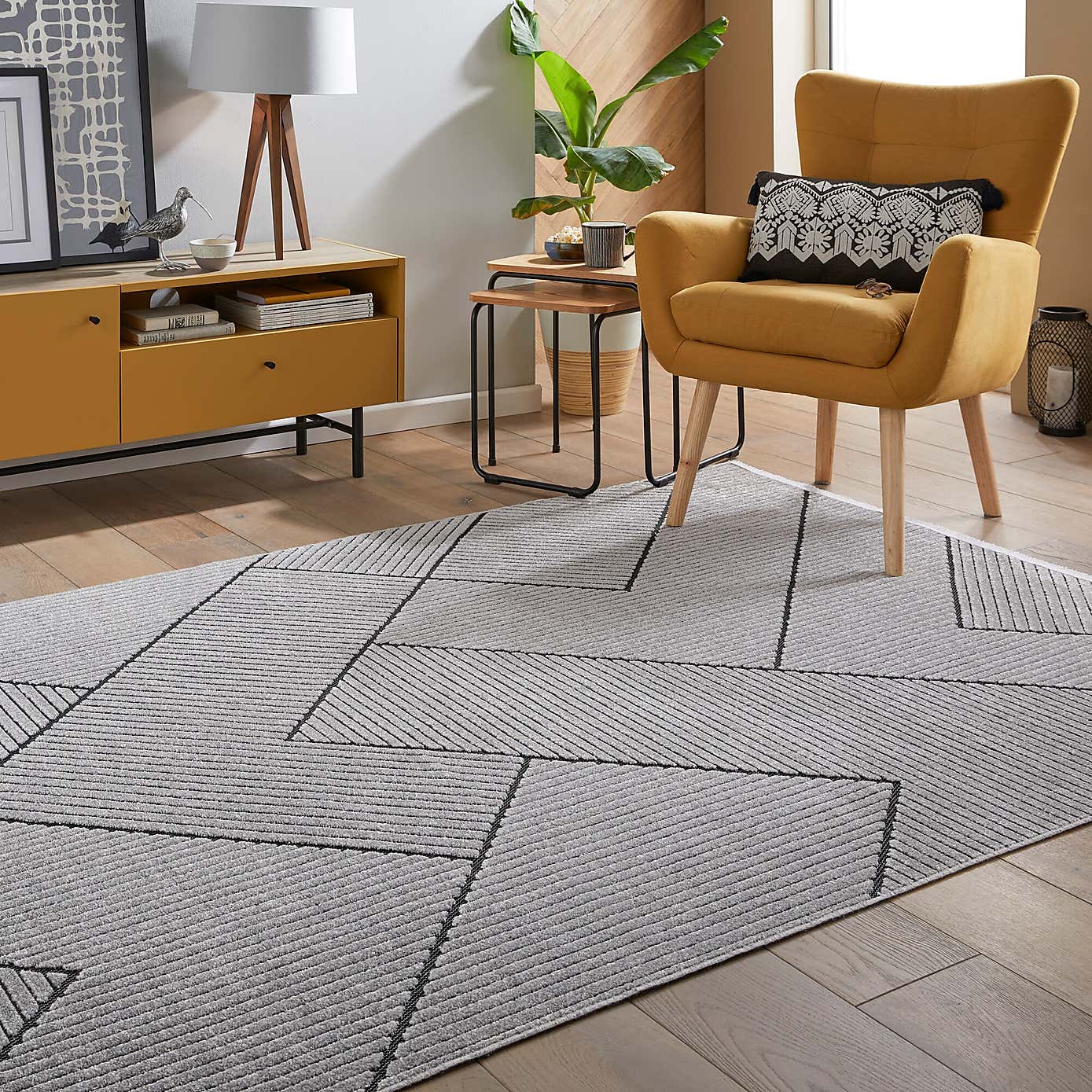 Jazz Chevron Indoor Outdoor Rug