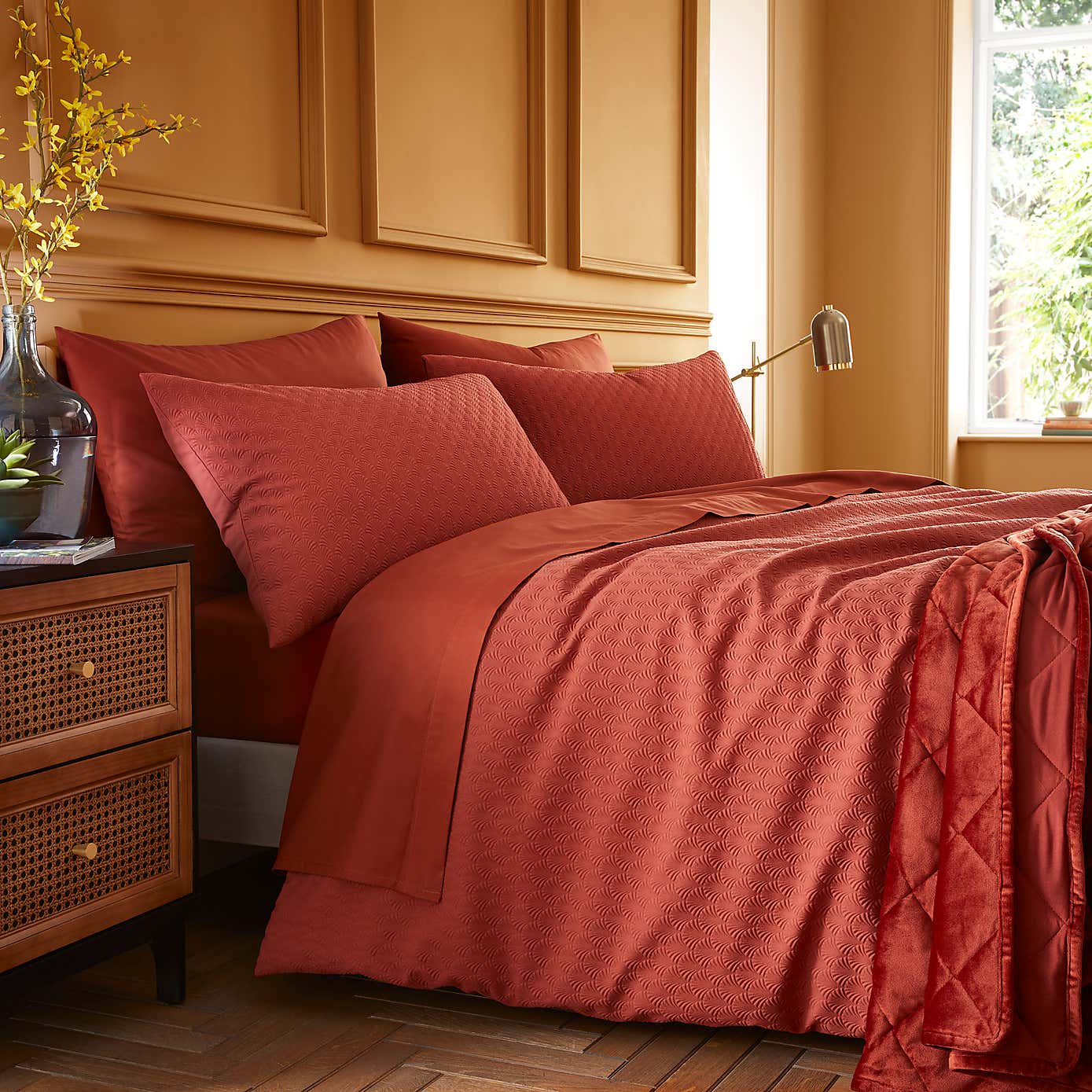 Deco Fan Duvet Cover and Pillowcase Set