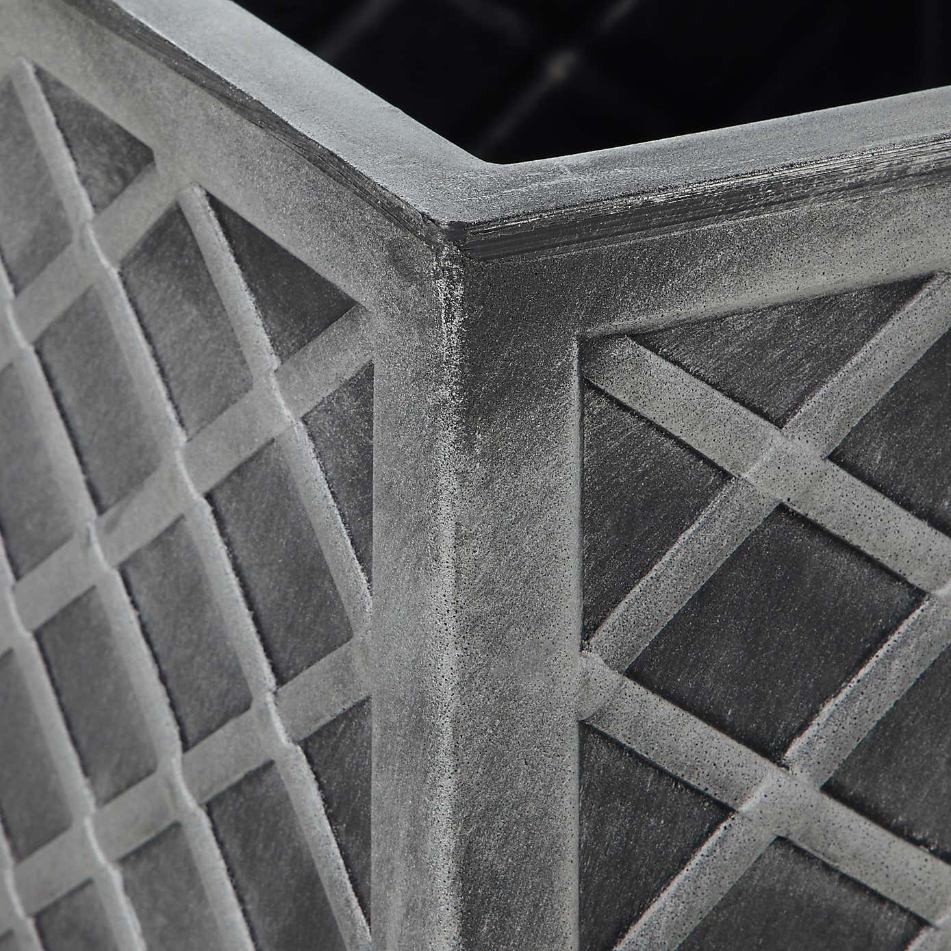 Square Grey Lazio Planter