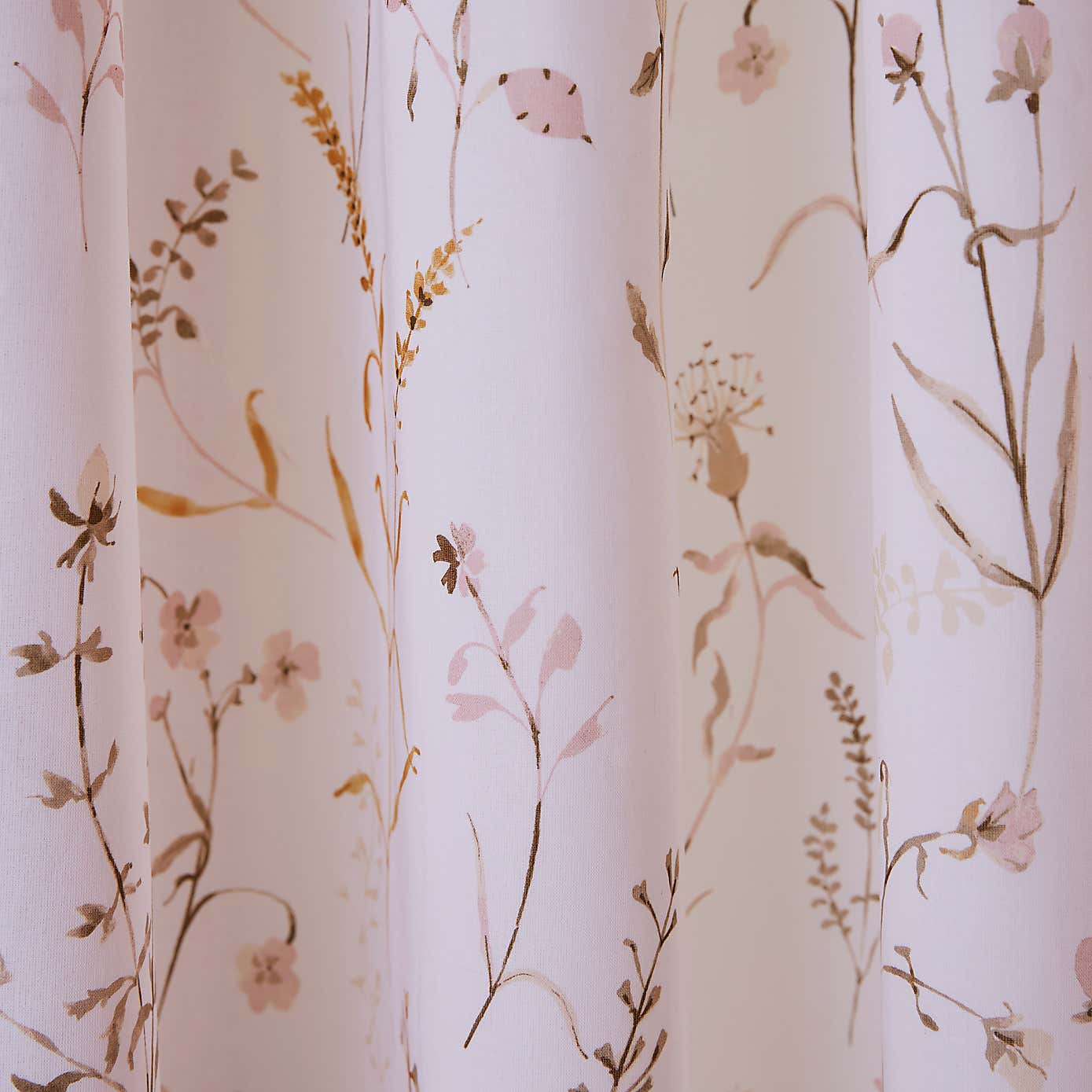 Freya Stem Floral Cotton Eyelet Curtains