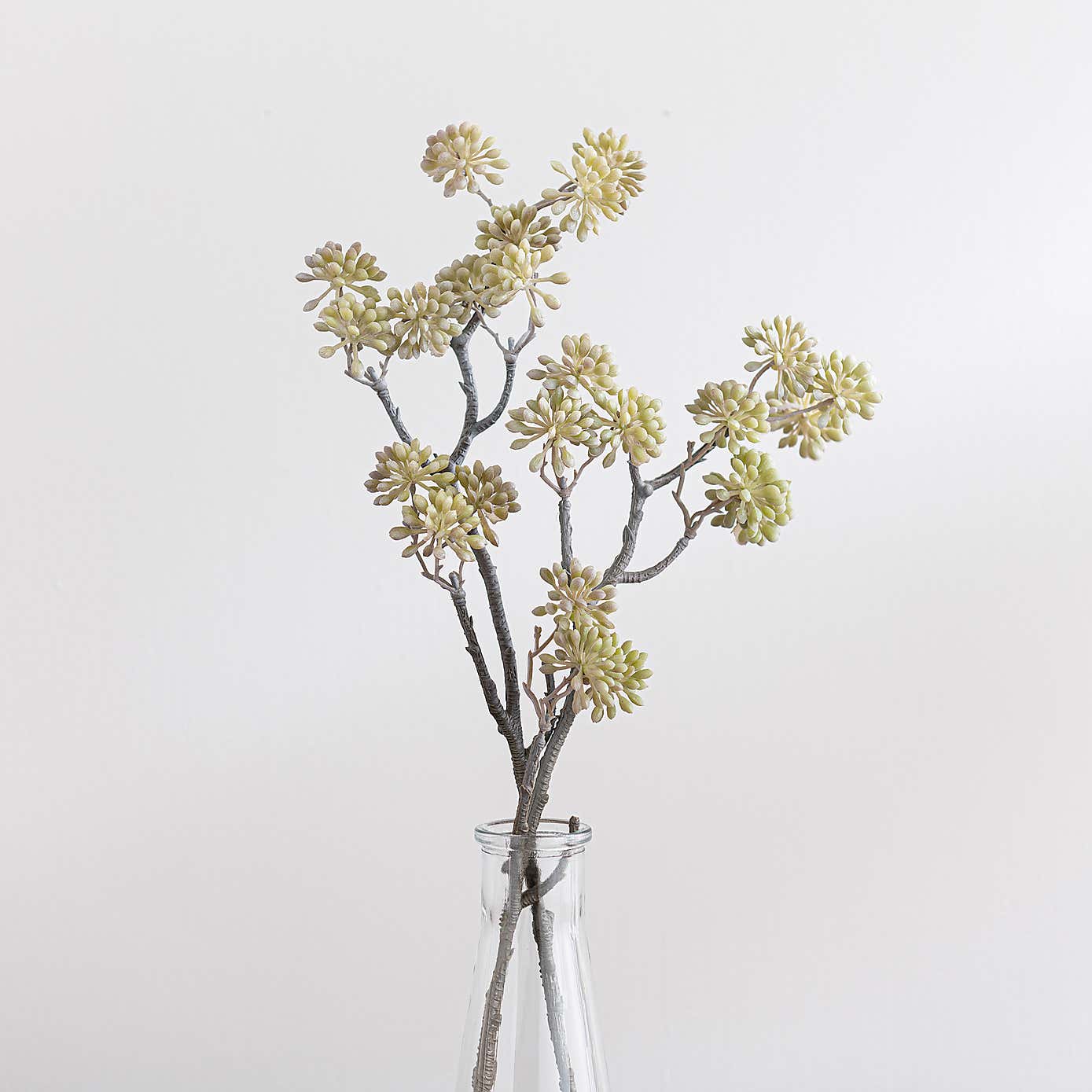 Artificial Autumn Elderberry in Glass Vase