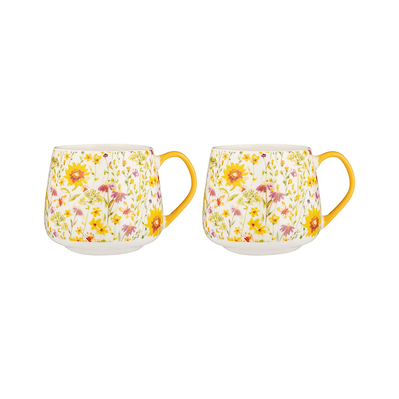 Price & Kensington Set of 2 Sunflowers Mugs