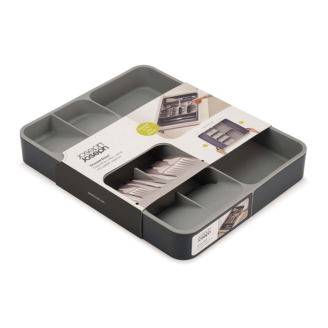 DrawerStore Grey Expanding Cookware Organiser
