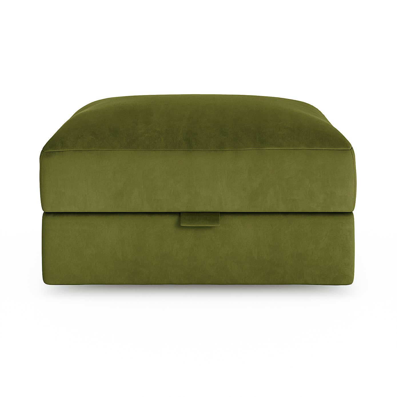 Hattie Matte Plush Velvet Storage Footstool