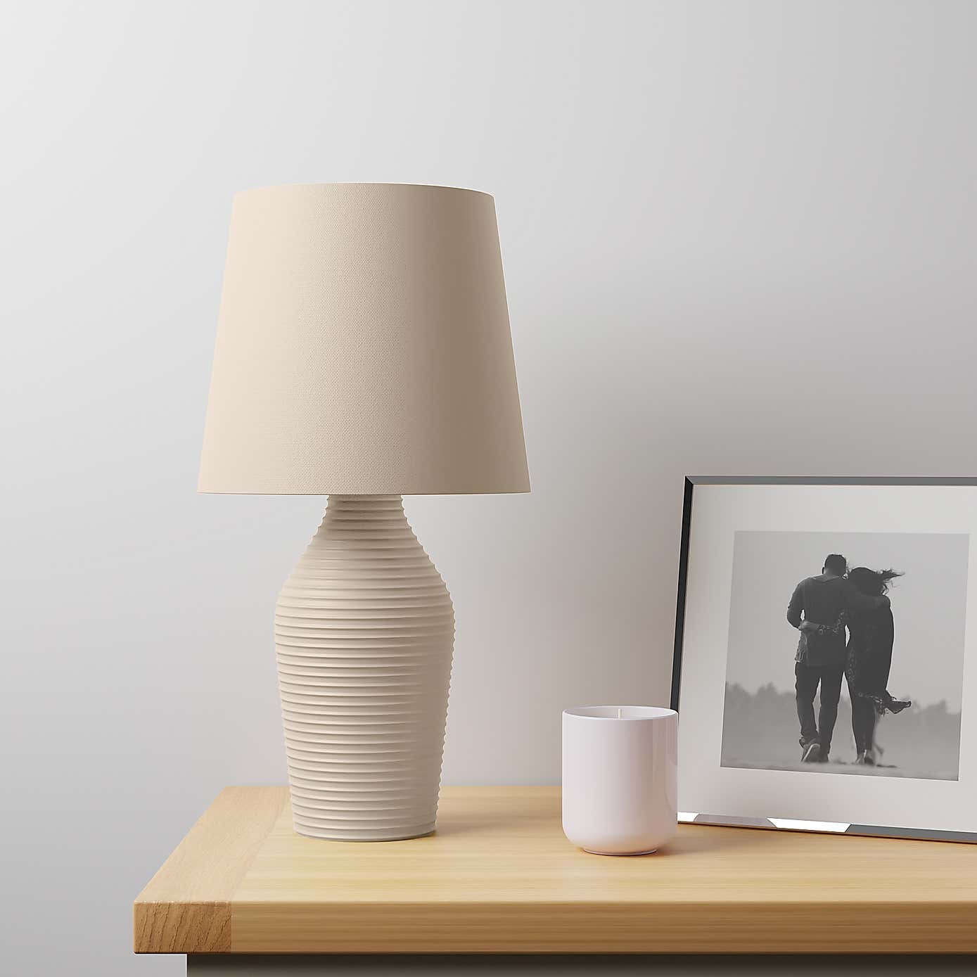 Luna Stoneware Table Lamp