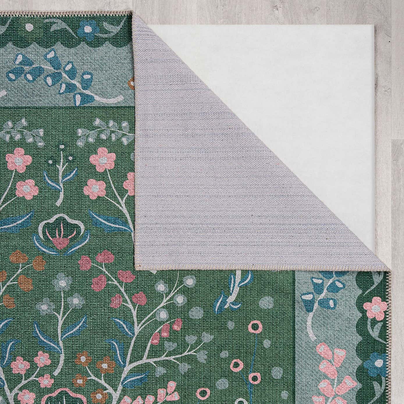 PractiRug Sabrina Floral Washable Runner