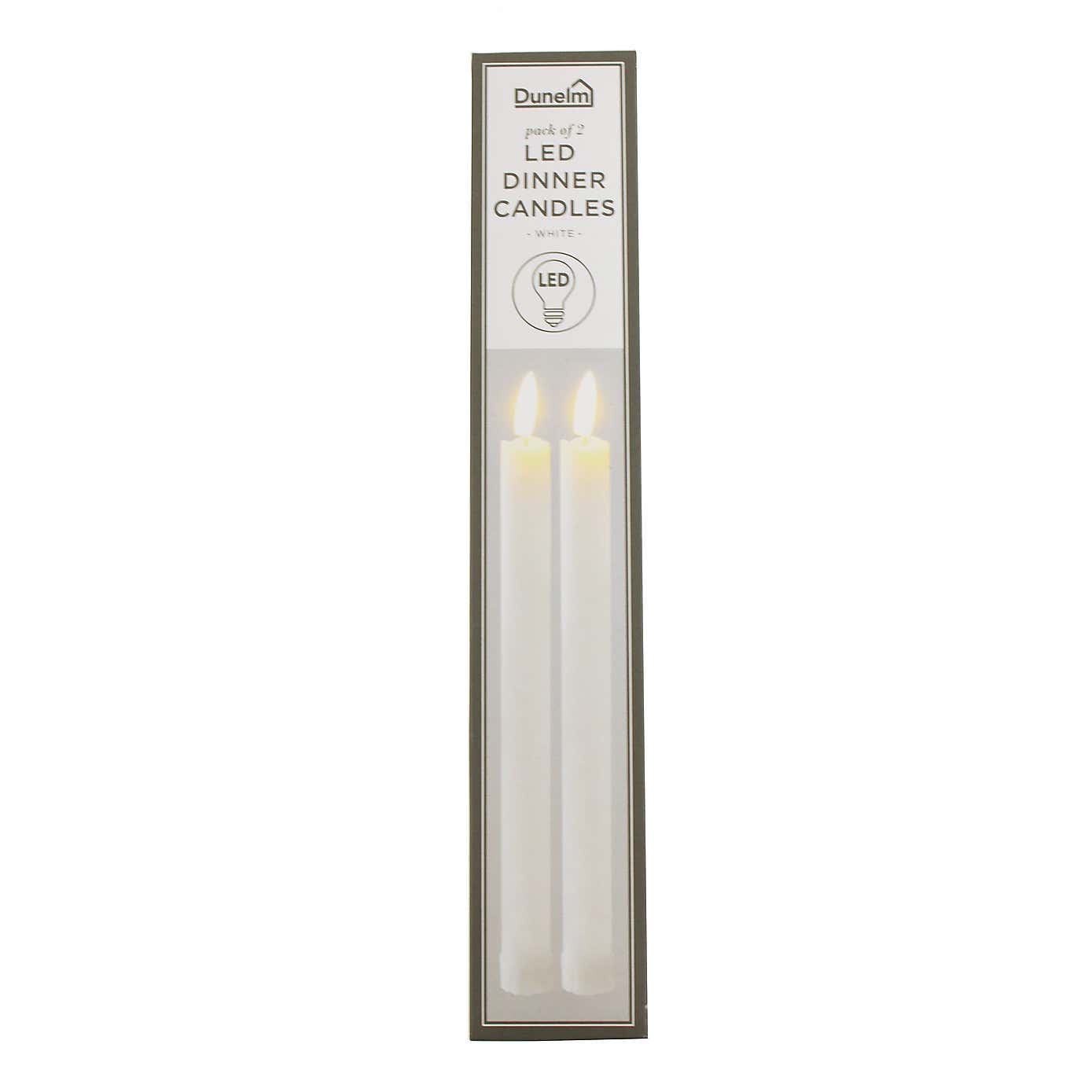 Set of 2 LED Taper Candles