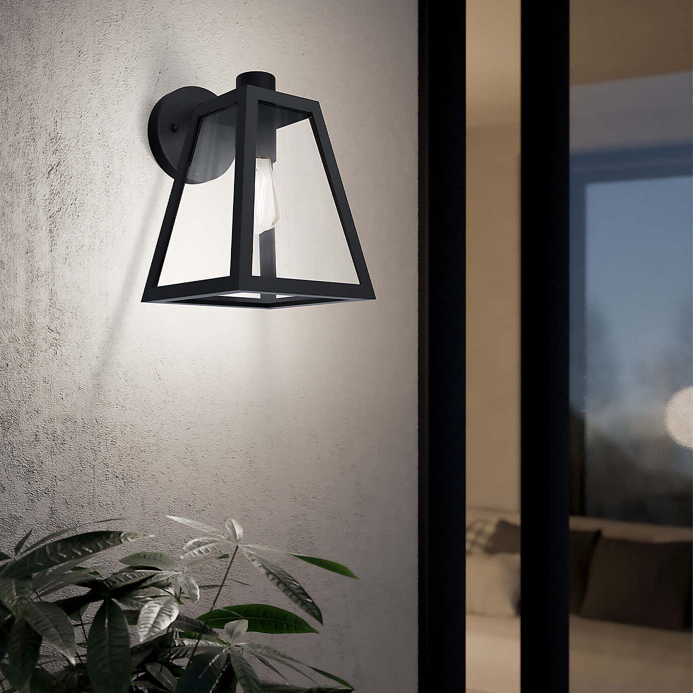 EGLO Mirandola 1 Light Caged Outdoor Wall Light