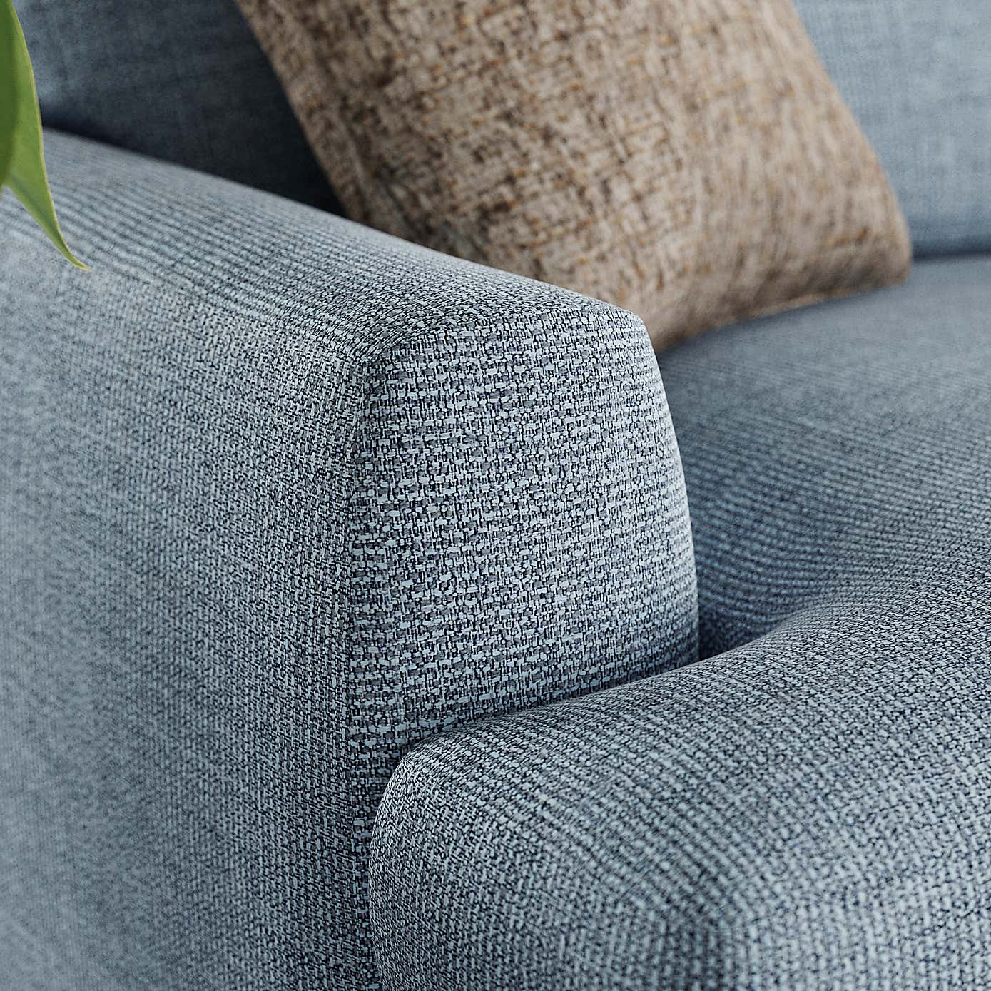 Lawson Chunky Tonal Weave Corner Chaise Sofa