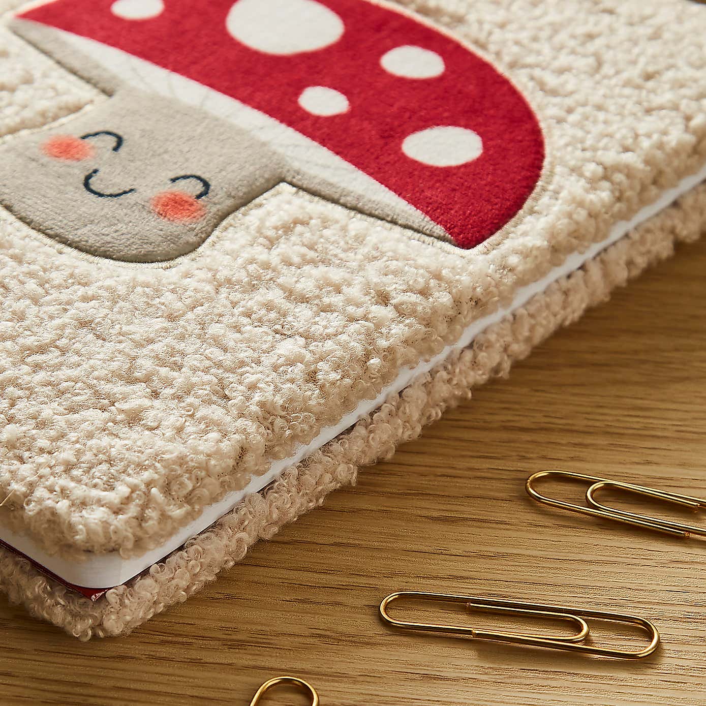 Waters & Noble Mushroom A5 Fluffy Notebook